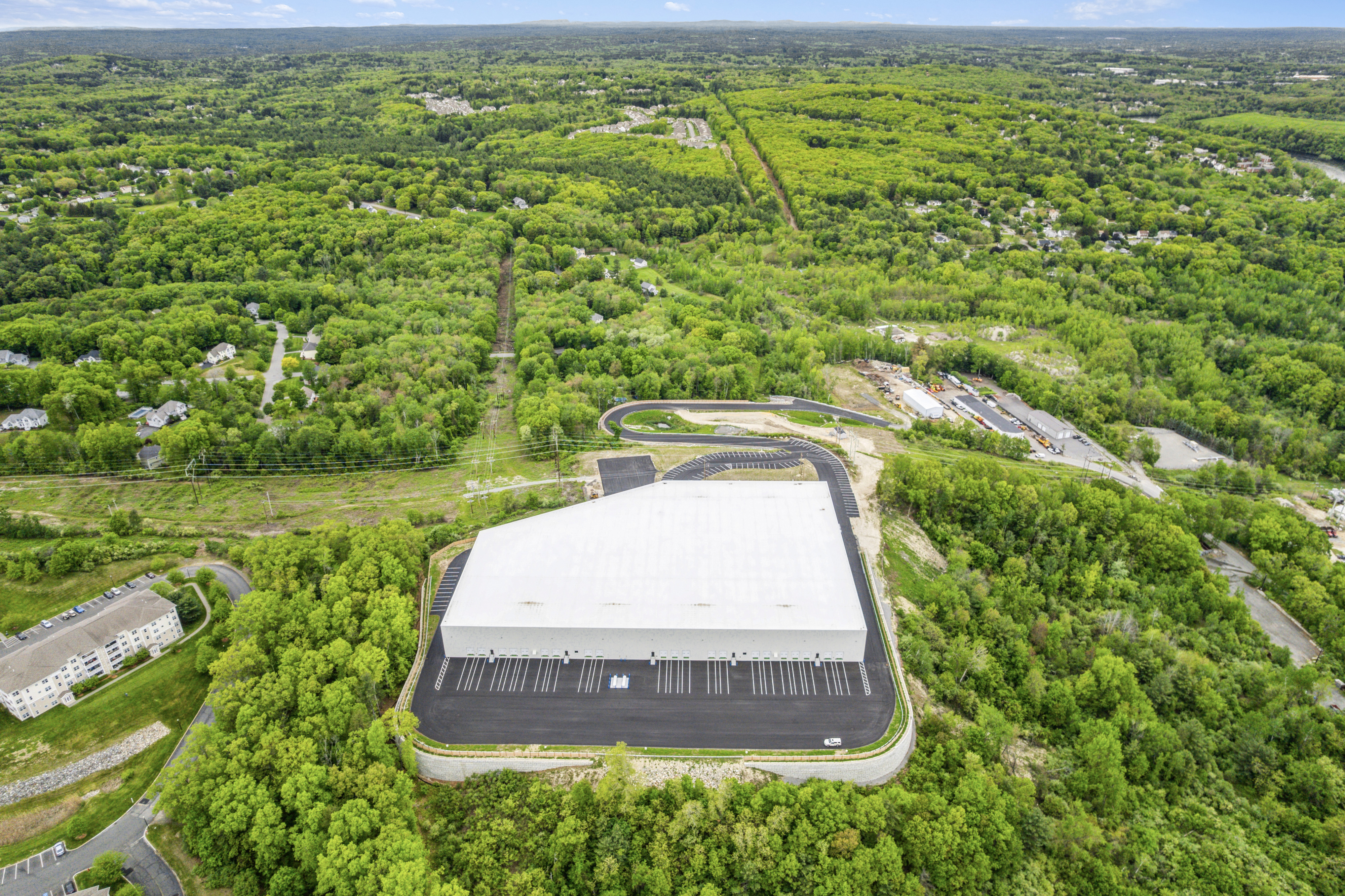 Small-Bay Industrial — Aerial View, Methuen MA
